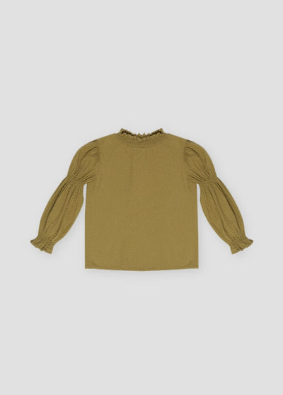 Brigitte Blouse - Olive - 6y - Blouse
