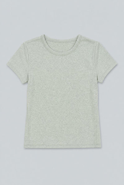 Crew Neck Donegal Tee - Mint
