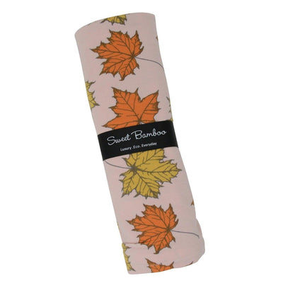 Swaddle - Leaves Pink - OS - Swaddle