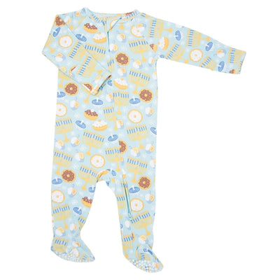 Zipper Footie - Hanukkah