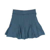 Pleated Skort - Bluestone
