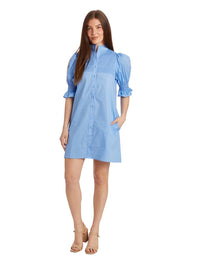 Aubrey Smocked Dress - French Blue