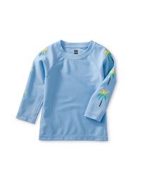 Long Sleeve Baby Rash Guard - Placid Blue