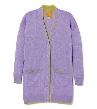 Coco Belted Cardigan - Wisteria Shimmer - Cardigan