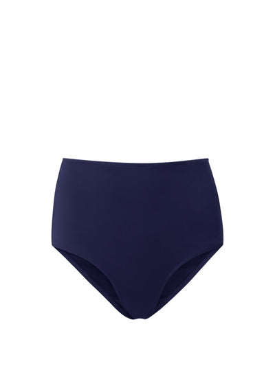 Classic High Waist Bottom Satin - Navy