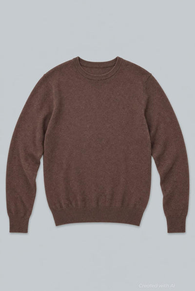 Cashmere Blend Sweater - Brown - XS - Sweater