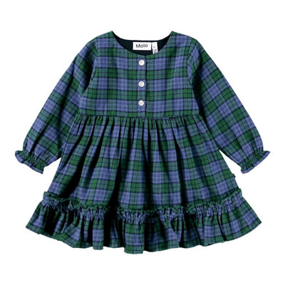 Cele - Blue Pine Check - 12M (80cm) - Dresses