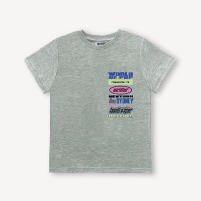 Children’s ’World Tour’ T-shirt - Grey - T-shirt