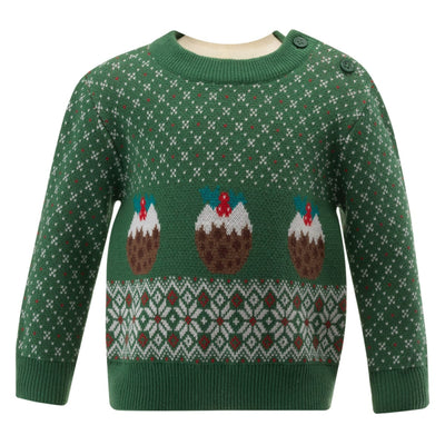 Christmas Pudding Sweater - 6m - Sweater
