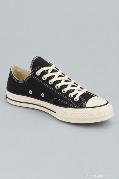 Chuck 70 Low Top Shoes - Black/Egret - M6/W8 - Sneaker