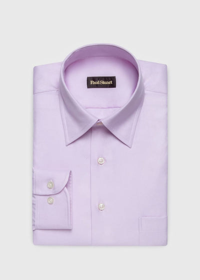 Classic Cotton Twill Sport Shirt - Lilac - S (38) - Collared Shirt