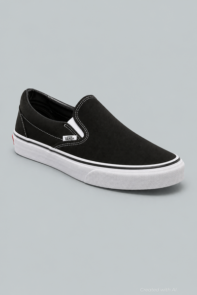 Classic Slip-On Shoes - Black - M7/W8.5 - Loafers