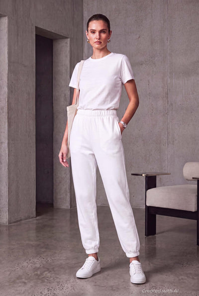 Classic Sweatpants - White - Sweatpant
