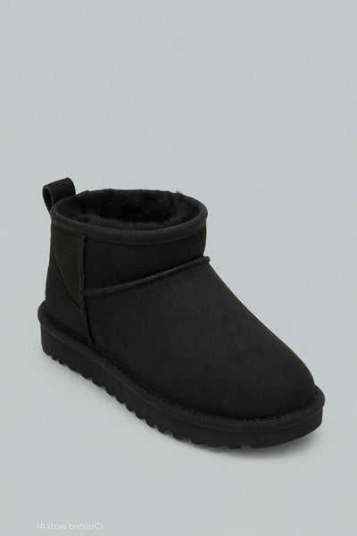 Classic Ultra Mini Boot Female - Black - US 7 (UK 5) - Bootie