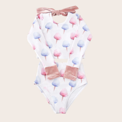 Cotton Candy Two Piece Long Sleeve - Two Piece Swim