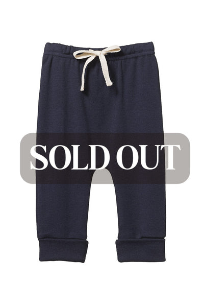 Cotton Drawstring Pants - Navy - FINAL SALE - Pants