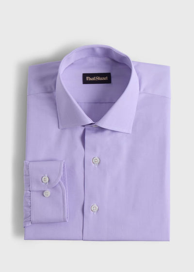 Cotton Solid Shirt - Lilac - Collared Shirt