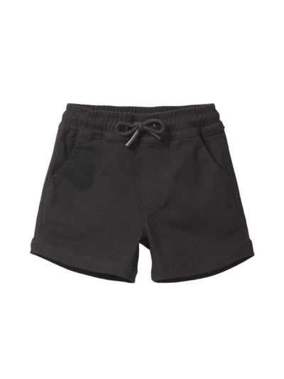 Cotton Twill Short - Black - Shorts