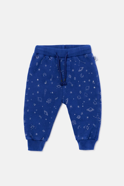 Cozmo Plush Baby Pants - Blue - Joggers