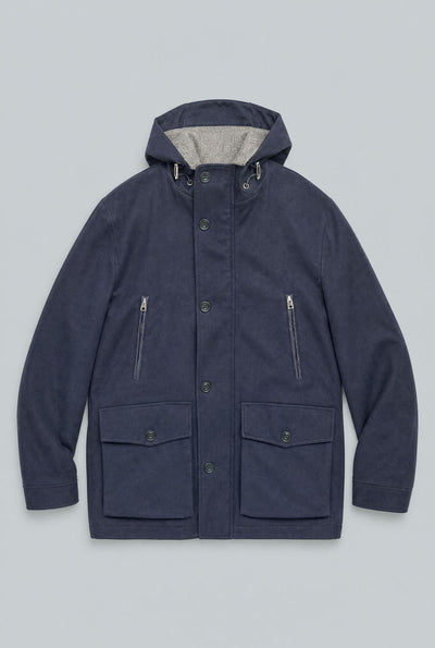 Wool Coat - Navy