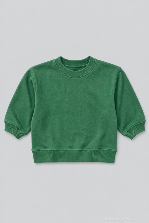 Crew Neck Sweatshirt - Kelly Green - Crewneck Sweatshirt