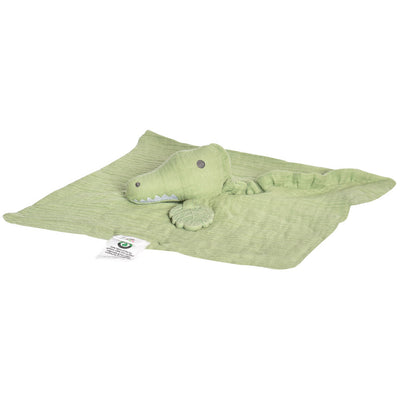 Safari Organic Crocodile Comforter - Multicolor / Unisex / OS - ’Stuffed Animal - Baby Kids Adult’