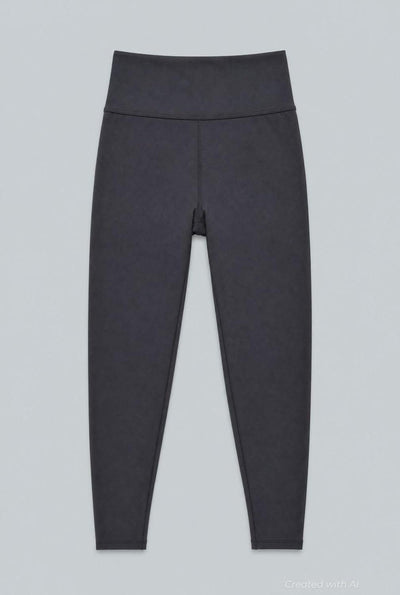 Cropped Leggings - Black - Leggings