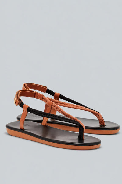 Zoi Sandals - Black/Tan