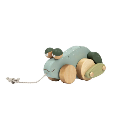 Pull Toy Frog - One Size - ’Wooden Toy - Baby Kids Kids Adult Baby’