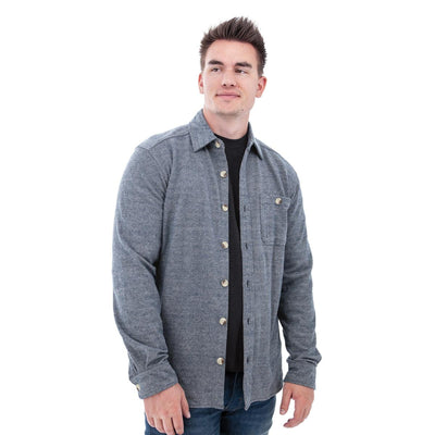 Oliver Fleece Overshirt - Dk Denim