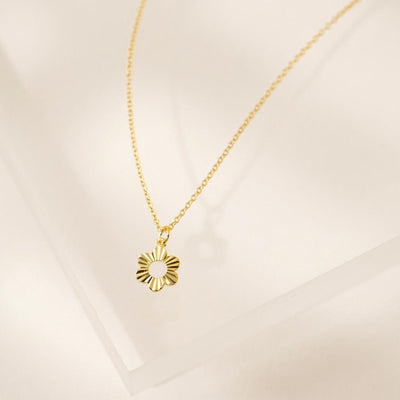 Daisy Fluted Necklace - One Size - Necklace