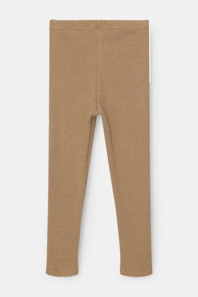 Organic cotton leggings - Camel - Leggings