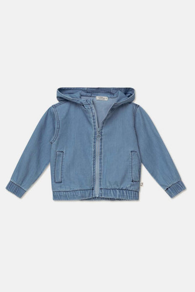 Denim baby hooded jacket - Denim - 6M - Jacket
