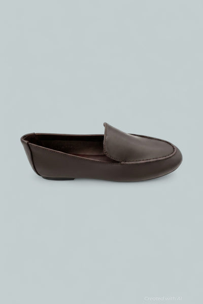 Dolli Glove Leather Loafers - Dark Carob - 7 - Loafers