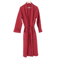 French Terry Housecoat - Rhubarb Red