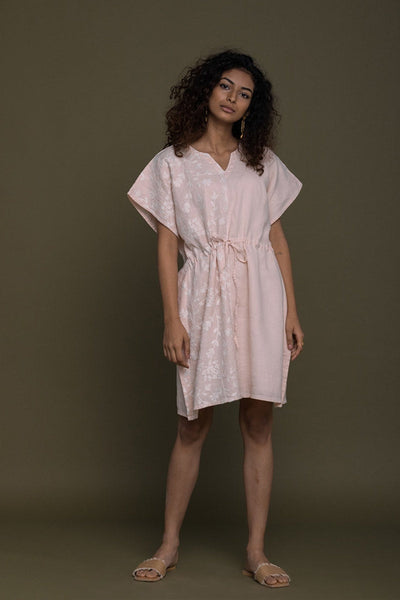 August Breeze Kaftan Dress - Pink