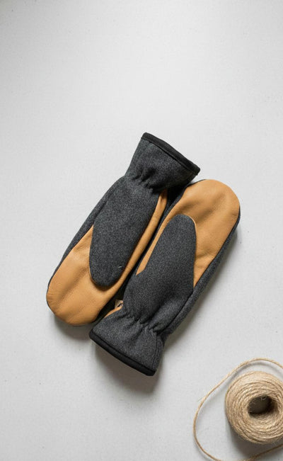 Tough Mitts Leather - Charcoal