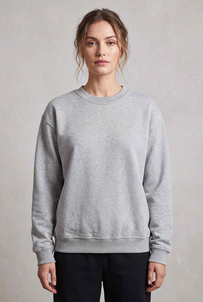 Classic Crew Neck Sweatshirt - Heather Gray