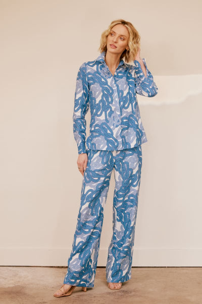 Infinite Chains Resort Pant - Marine Blue