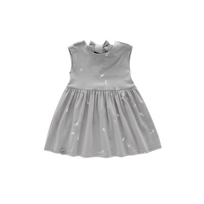 Fit & Flare Jersey Dress - Grey