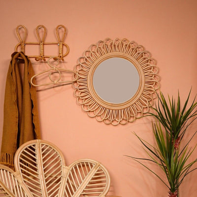 Dahlia Round Mirror - Medium