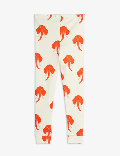 Elephants Aop Leggings - Offwhite - Leggings