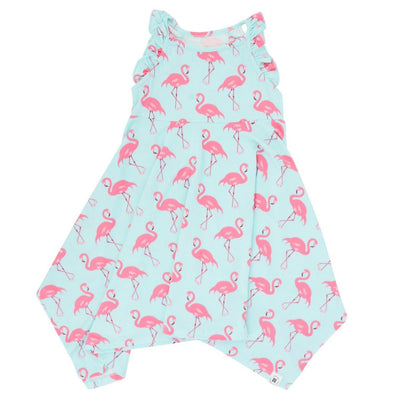 Emma’s Racerback Dress - Flamingo Aqua - Romper