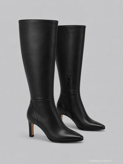 Emmi Leather Boots - Black - 8 M - Boots