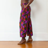 The Julia Pant - Olive/magenta