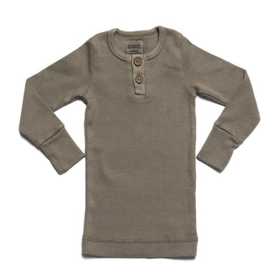 Organic Vintage L/S Top - Moss - Shirt