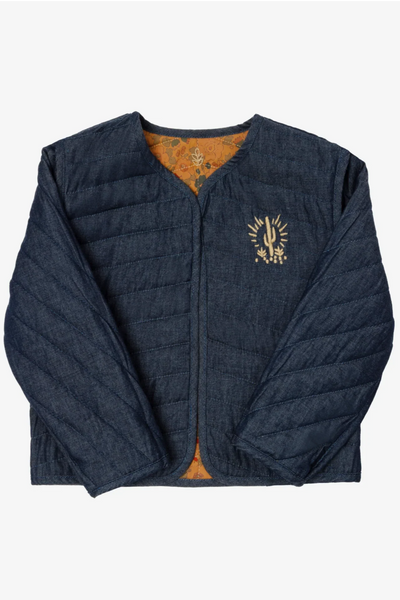 Reversible Baby Jacket - Terracotta Liberty