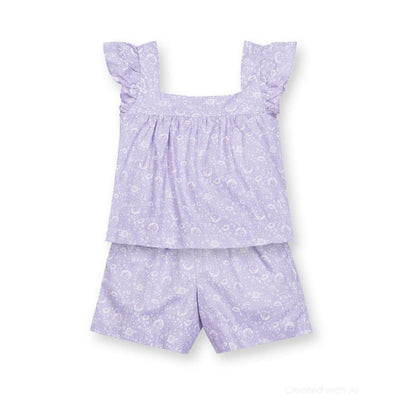 Faux Top Romper - Lavender Fields Floral - Romper