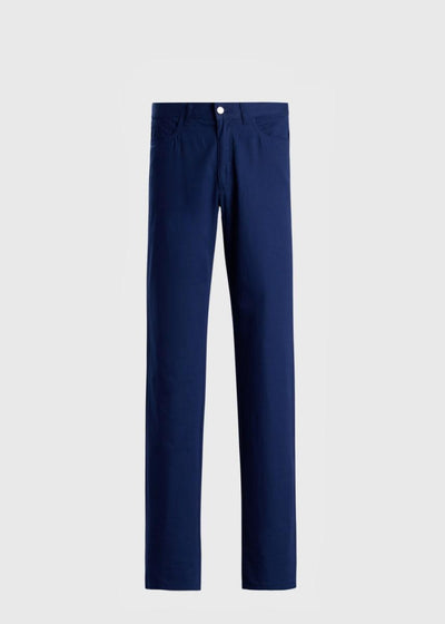 Five-Pocket Dress Trouser - Navy - Pants