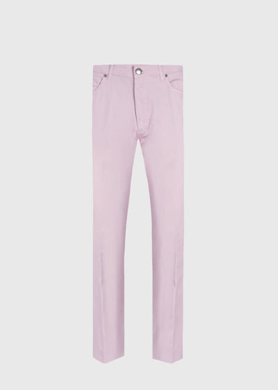 Five Pocket Gabardine Twill Pant - Light Pink - Pants